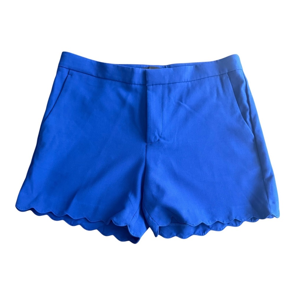Banana Republic Womens Royal Blue Scalloped Hem Shorts Size 10 NWT 5"Inseam